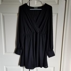 Flowy black dress